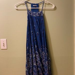 NWOT Ecote Gigi blue dress